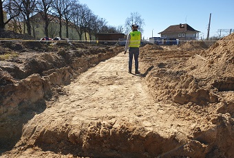 Construction of commercial and service building, Szczecin