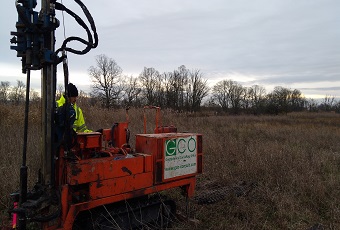 Geotechnical investigations, Gartz (Oder)